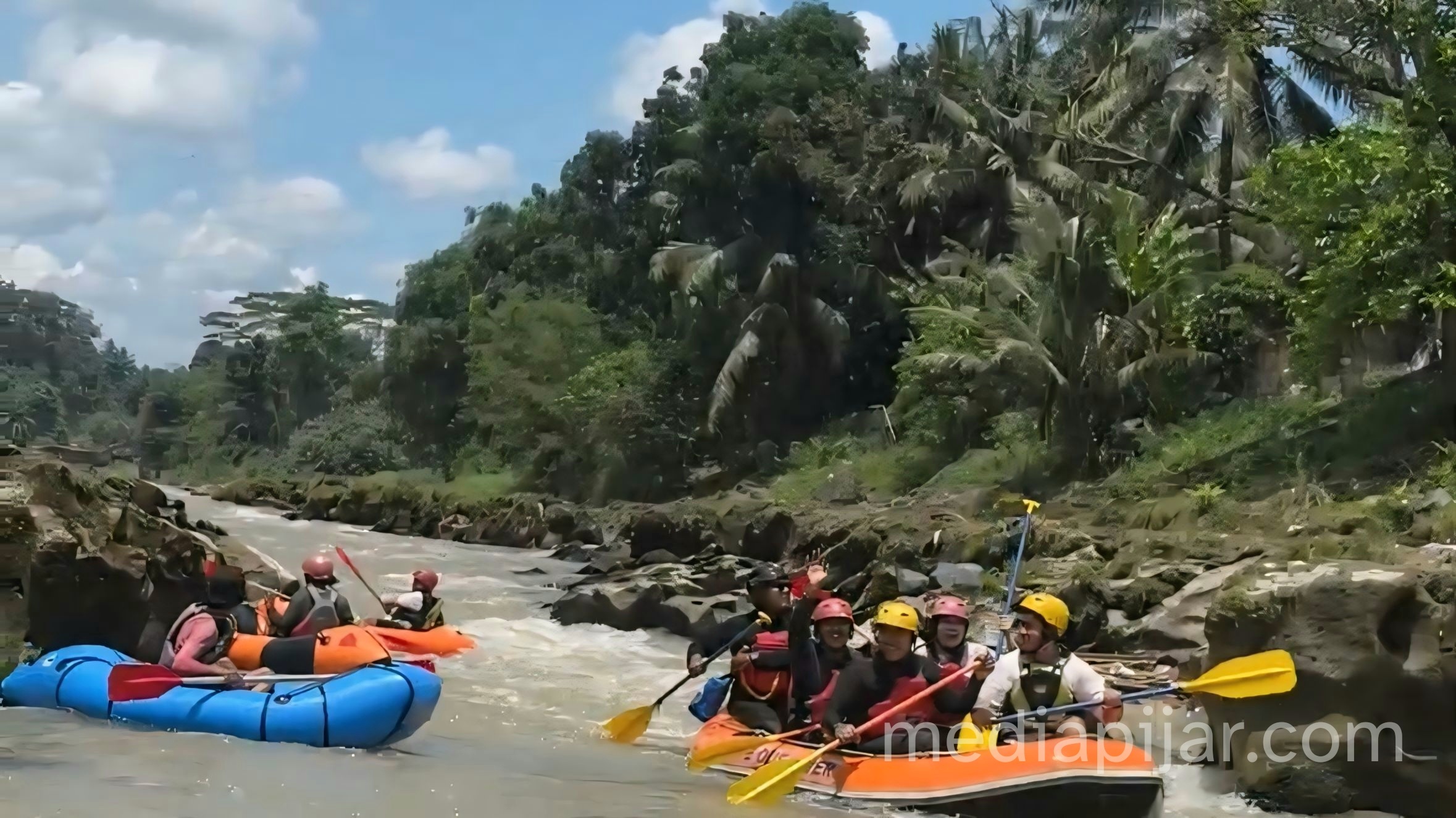 Belajar Peduli Lingkungan Lewat Kolaborasi Imamikom dan GOA di Sungai Tuntungan - www.mediapijar.com