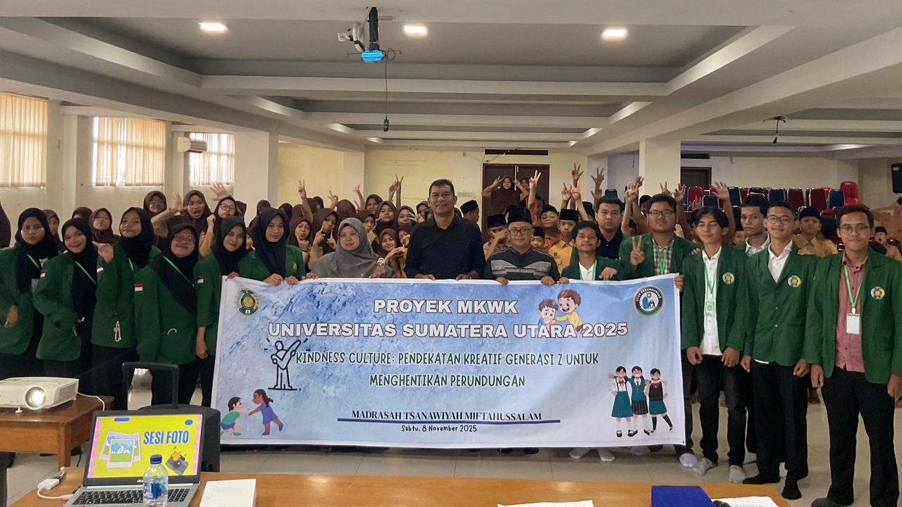 Kelompok MKWK 46 USU Kampanyekan Kindness Culture Guna Hentikan Perundungan di Sekolah - www.mediapijar.com