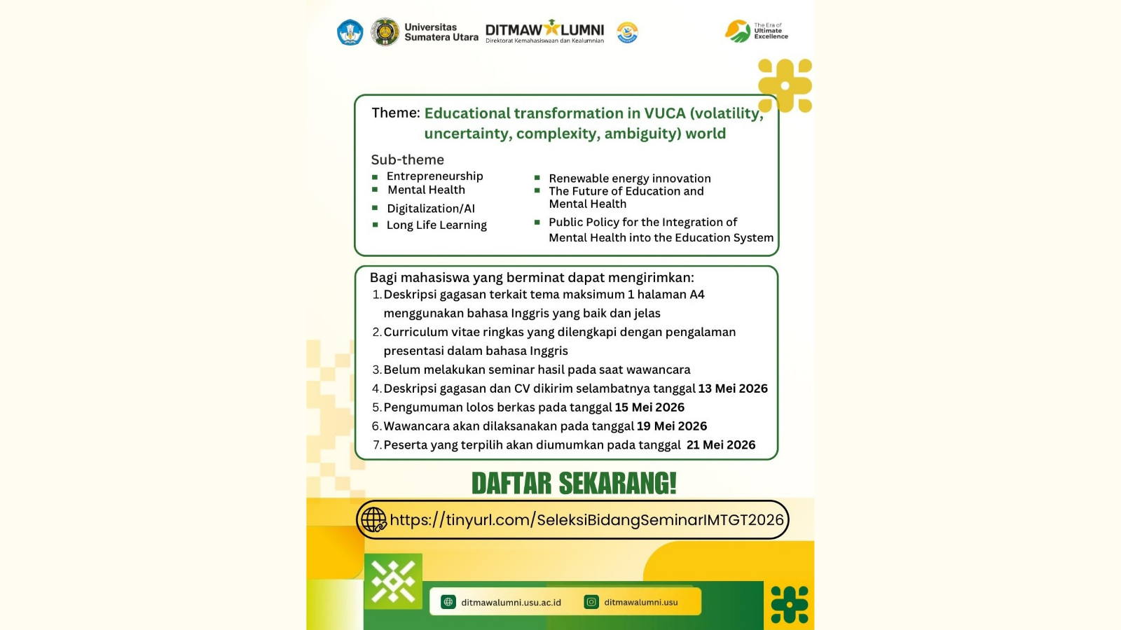 tema yang diperlihatkan di akun instagram