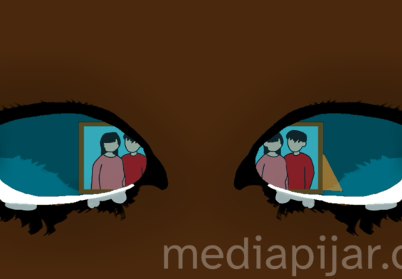 ilustrasi mata berkaca-kaca