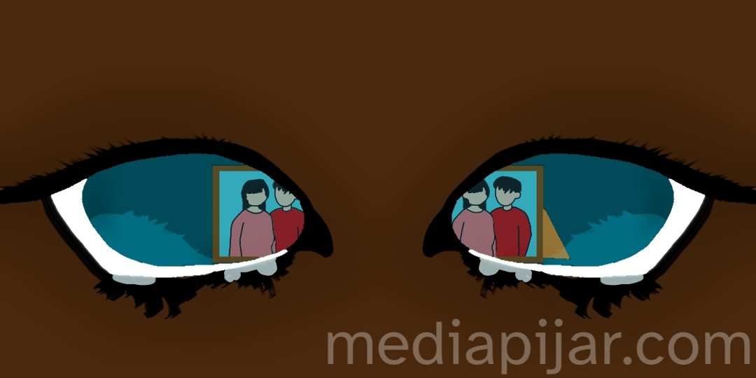 ilustrasi mata berkaca-kaca