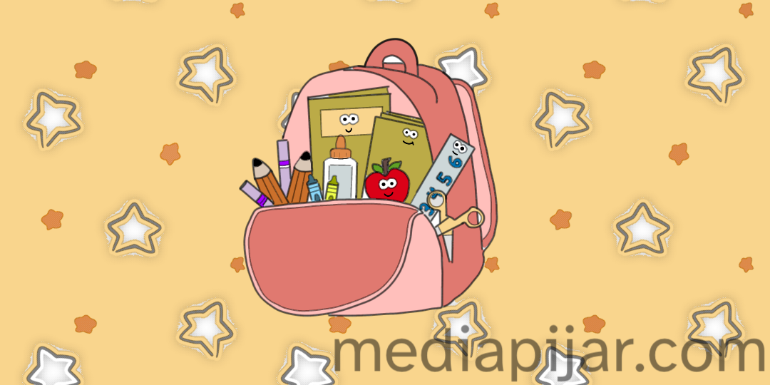 Ilustasi Tas Sekolah