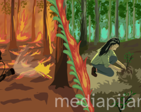 Ilustrasi Pijar - Hutanku dan Diriku