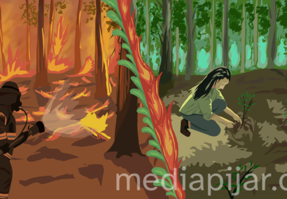 Ilustrasi Pijar - Hutanku dan Diriku