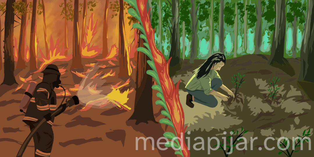 Ilustrasi Pijar - Hutanku dan Diriku
